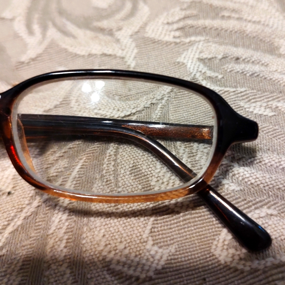 👓🤎👓 Fab Vintage 90's Cinnamon Brown Prescription Eyeglasses - Picture 8 of 13